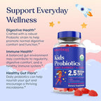 LOVEBUG Kids Probiotic Gummies – Organic Chewable Probiotics for Kids Aged 4+, Soil-Based Children’s Probiotic for Gut Health, Constipation, Digestive & Immune Support, Vegan, 30 Chews, Strawberry