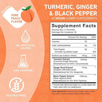 PUREFINITY Turmeric and Ginger Supplement Gummies with Black Pepper, Joint Support Curcumin Chewables with Delicious Flavor – Gluten Free, Non-GMO, Vegan, 60 Count