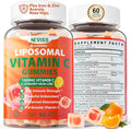 Liposomal Vitamin C 1000mg Gummies for Adults - Vitamin C Chewable with Elderberry, Zinc & 8mg Iron, Sugar Free Vit C Supplements, Daily Immune Support Gummies for Energy, Collagen Booster 60 Counts
