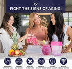 SkinnyFit - Super Youth Collagen for Women - Multi Collagen Peptides Powder - Probiotics, Fiber, Hyaluronic Acid - Non GMO, Gluten Free, Sugar Free - Beauty & Self Care - Tropical Punch (28 Servings)
