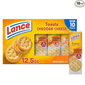 Lance Sandwich Crackers, Toasty Cheddar, 10 Individually Wrapped Packs, 6 Sandwiches Each