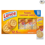 Lance Sandwich Crackers, Toasty Cheddar, 10 Individually Wrapped Packs, 6 Sandwiches Each