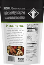 Power Up Trail Mix,Mega Omega Trail Mix,Non-GMO,Vegan,Gluten Free,No Artificial Ingredients,Gourmet Nut,14 Ounce Bag,(Pack of 4)
