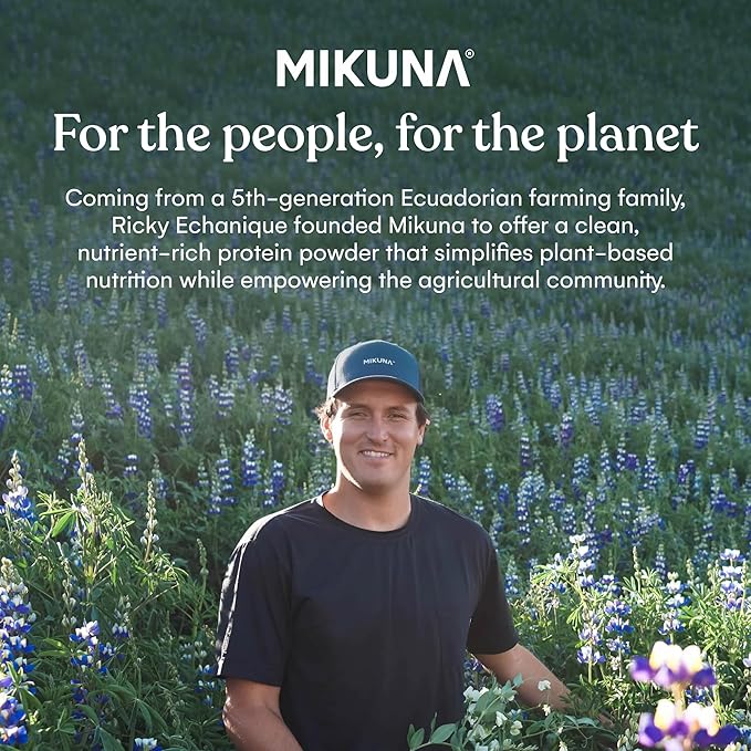Mikuna Vegan Protein Powder (Unflavored, 15 Servings) - Plant Based Chocho Superfood Protein - Dairy Free Protein Powder Packed with Vitamins, Minerals & Fiber - Gluten, Keto & Lectin-Free
