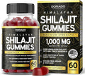 Shilajit Gummies For Men & Women (High Potency Gold Grade with 85+ Trace Minerals with Fulvic Acid) - Energy & Immunity Support - Third Party Tested, Non GMO, Vegan & Made in USA - (60 Gummies)