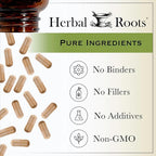 Herbal Roots Extra Strength Cranberry Pills for Women & Men with Organic Nettle | Urinary Tract Health | 60 Vegan Capsules