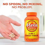 Metamucil, Psyllium Husk Capsules, 300 Capsules, 3-in-1 Fiber Supplement, Daily Psyllium Husk Fiber Capsules Help Support Digestive Health by Promoting Regularity*, Help Supplement Daily Fiber Intake