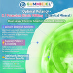 Potassium Citrate Gummies 1666mg for Adults - Potassium Supplement, Magnesium Glycinate, Zinc, B6, B12 & C – Electrolyte Gummies for Energy, Recovery & Leg Cramps, Vegan 60 Cts