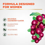 Align Probiotic, Women's Dualbiotic, Womens Probiotic Gummies, Prebiotics and Probiotics for Women, with Cranberry for Urinary Tract Health*, Cranberry Flavor, 50 Gummies