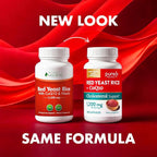 Red Yeast Rice with CoQ10 Supplement | Healthy Cholesterol Levels & Heart Health Support | Extra Strength Red Yeast Rice 1200 MG (600 MG Per Capsule) with Monakolin K | No Citrinin, Non-GMO | 120 Ct