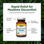 Flora - Immediate Support Digestive Enzymes - Supports Lactose Digestion, Bloating, Heartburn & Gas - Contains 7 Enzymes - Gluten-Free - 90 Vegetarian Capsules