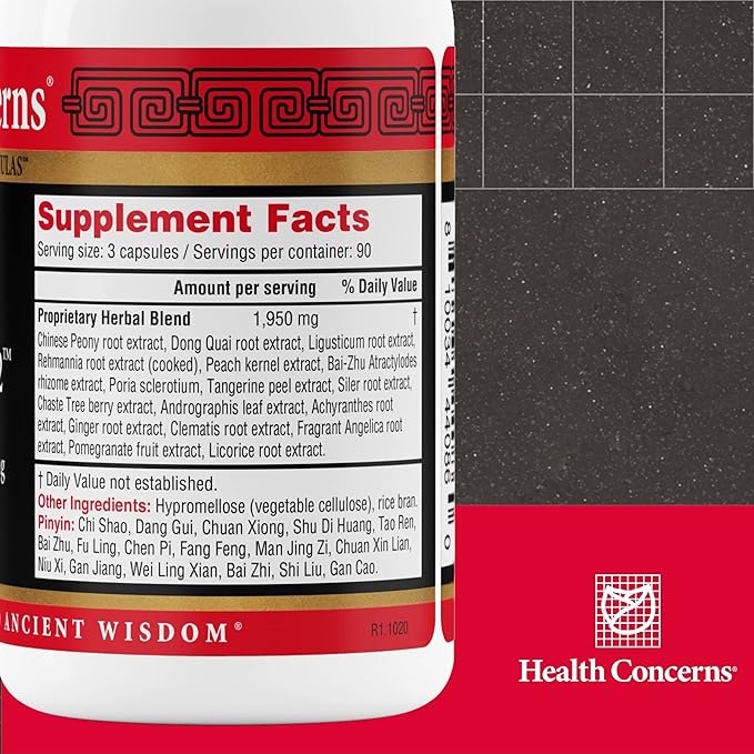 Health Concerns Mobility 2 – Joint Health Support Supplement for Men & Women – Chinese Herbal Circulation Support – Natural Joint & Muscle Aid – Herbal Extracts – 270 Capsules