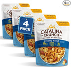 Catalina Crunch Protein Snack Mix - 10g Protein, 1g Sugar per Serving - Good Source of Fiber, Keto, Gluten Free - Creamy Ranch, 5.25 Ounce Bag (Pack of 4)