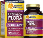 Renew Life Ultimate Flora Probiotics for Women 70 Billion CFU Delayed Release Vegan Capsules | Doctor Formulated | Vaginal | Digestive Health | Immune Health | Dairy Free | 30 Count
