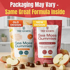 TrueSeaMoss Sea Moss & Apple Cider Vinegar Gummies – 10-in-1 Blend with Black Seed Oil, Ashwagandha, Turmeric, Burdock Root & Bladderwrack – 60 Gummies