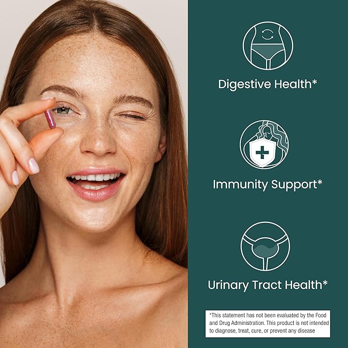 pH-D Feminine Health Support - Women's Health Probiotic with Prebiotic Blend, Cranberry Fruit Extract - Oral Supplement - 30 Count