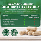 Stress Hrx, Ashwagandha Supplement Capsule, Herbal Destination Stress Relief - 60 Count
