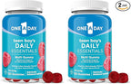 ONE A DAY Teen Boy’s Daily Essentials Multivitamin Gummies,Teen Boy Vitamins with Vitamin C,Vitamin D,Bone Health,Immune Health,Raspberry Natural Flavor,120 Gummies,(Pack of 2)