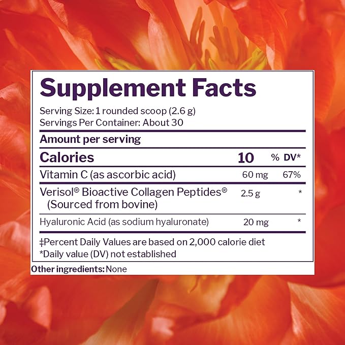 Reserveage Beauty Collagen Replenish Powder - No-Taste Collagen for Radiant Skin & Hair Growth - Mixes Easily in Liquid or Smoothie - 2.5 oz