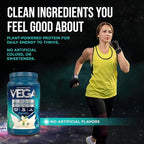 Vega Premium Protein + Supergreens - 20g Protein, Creamy Vanilla, 25 Servings, Spinach,Kale, Alfalfa Grass, Broccoli, 0g Added Sugar, Non-GMO, Gluten Free, Dairy Free, 1.68 lbs (Packaging May Vary)