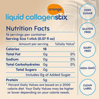 Hydrolyzed Liquid Collagen Peptides for Women & Men - Grass-Fed Bovine Protein Supplement for Hair Growth, Skin and Nails (Pack of 28, Orange)