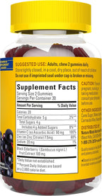 Nature Made Elderberry Gummies with Vitamin C and Zinc, Dietary Supplement for Immune Support, 60 Elderberry Gummies, 30-Day Supply