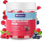 90 CT Magnesium Glycinate Gummies 600mg, Sugar Free Magnesium Gummies w/Zinc & Vitamin D3 - Magnesium Supplements for Sleep, Supports Bone Health, Nerve & Immune Function