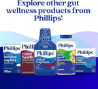 Phillips' Colon Health Daily Probiotic Capsules,4-in-1 Symptom Defense to Help Defend Against Occasional Gas,Bloating,Constipation,and Diarrhea,Daily Supplement,90 Count (Pack of 2)