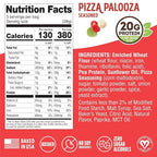 Lenny & Larry's FITZELS Variety Pack, 3 Flavors, 12 Count- Savory Pretzel Snacks Incredibly Tasty, High Protein Salty, Vegan, 20 g's of Plant Based Protein, 3 oz Each