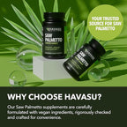 Saw Palmetto for Men Prostate Health Supplement to Promote Urinary Tract Function - 500mg Per Serving - 100 Count - DHT Blocker Hair Vitamin - Vegan, Non-GMO Capsules, Over 3 Month Supply