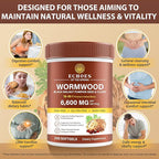 Wormwood Black Walnut Clove Cleanse for Humans – 18-in-1 Herbal Gut Health & Digestive Support Formula, 6600mg per Serving, 240 Softgels 80 Day Supply, with Pumpkin Seed, Garlic & Oregano