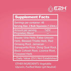 E2H All Natural Women's Wellness, Hormone Balance and PMS Relief with Black Cohosh, Dong Quai and Licorice Root for Hot Flash Relief (3 Bottles)