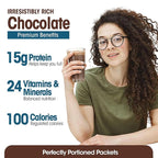 WonderSlim Meal Replacement Shake, Dark Cocoa Cream, 15g Protein, 24 Vitamins & Minerals, Gluten Free, Low Carb (7ct)