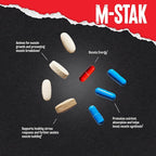 Animal M-Stak - Muscle Builder and Anabolic Mass Gainer Supplement for Bodybuilding - Lean Muscle Growth, Amino Complex and Pre Workout Energy, 21 Packs