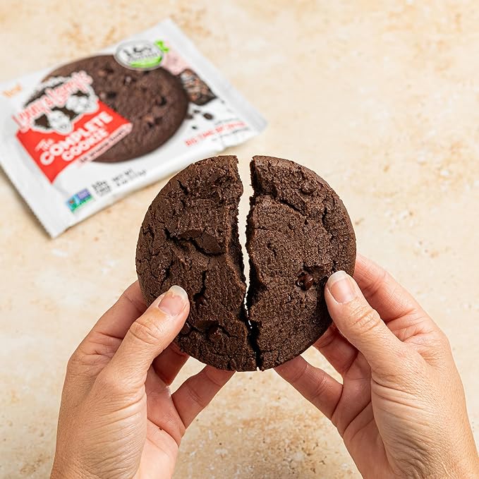 Lenny & Larry's Complete Protein Cookie,[Big Time Brownie],Chewy Soft Baked,16g Plant Protein,Vegan,Non-GMO,High Fiber,[2 Ounce] Cookie,(Pack of 24)