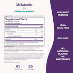 Natrol Time Release Melatonin Gummies, Sleep Support for Adults, 3 mg Melatonin Supplements for Sleep Support, 65 Strawberry-Flavored Gummies, Up to a 65 Day Supply