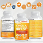19-in-1 Extra Strength Peruvian Maca Root Capsules - 9125 mg Ashwagandha Supplements with Fenugreek and Ginseng for Mood, Hormone and Performance Support (120 ct)