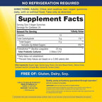 Renew Life Extra Care Digestive Prebiotic and Probiotic Gummies, Daily Supplement for Digestive and Immune Health, B. Coagulans and B. Subtilis, Dairy, Soy and gluten-free, 2 Billion CFU, 48 Count