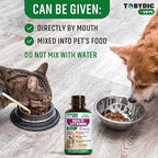 TOBYDIC Cat & Dog Multivitamin 21 in 1 Pet Supplements with Cranberry & Glucosamine - Natural Medicine & Support for UTI, Urinary Tract, Bladder, Kidney, Skin Coat, Joints Treatment Made in USA