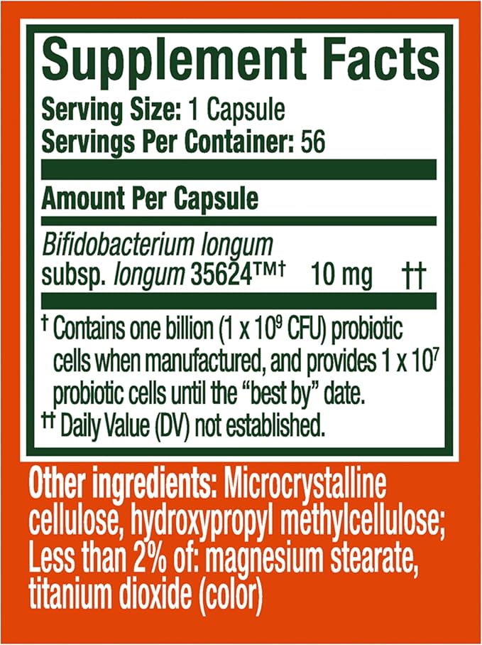 Align Probiotic, 24/7 Digestive Support*§,Probiotics for Women and Men,Probiotics for Digestive Health,Men and Womens Probiotic Capsules Help Relieve Occasional Bloating & Gas*,56 Capsules,(Pack of 2)