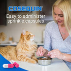 Nutramax Cosequin for Cats Joint Health Supplement, Contains Glucosamine for Cats, Plus Chondroitin, & Omega-3s, Supports Joint and Skin & Coat Health, Sprinkle Capsules, 80 Count (Pack of 2)