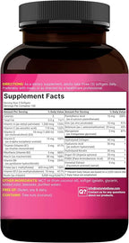 NatureBell Hair, Skin & Nails* Vitamins for Women – 5000mcg Biotin, Collagen, Keratin, Hyaluronic Acid, Argan Oil & B‑Complex – 21‑in‑1 Formula with MCT Oil, 300 Softgels (100 Days Supply)