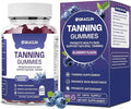 Tanning Gummies - Self Tan Supplement That Work Fast Without Sun - Daily Oral Chews with Beta Carotene Astaxanthin Lycopene & Vitamins for Skin Health Glow Up Sunless Tan - Vegan Sugar Free