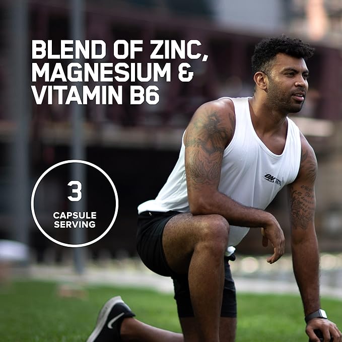 Optimum Nutrition Muscle Recovery and Endurance Supplement for Men and Women, Zinc and Magnesium Supplement, 90 Count
