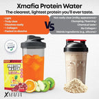 XMafia - Clear Whey Protein Isolate Powder – 20g Protein + Collagen Peptides, 30 Servings, Zero Sugar, Refreshing Light Protein Drink Water, Whey Powder Protein Shake, Lactose Free – Tropical