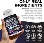 Glucosamine Chondroitin, MSM, Turmeric Curcumin, Collagen, Hyaluronic Acid, Omega 3 – Health Supplement for Men & Women – 240 Count