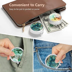 3 Pack Pill Box, Small Pill Case for Purse & Pocket, Cute Travel Medicine Organizer, Portable Medicine Container Holder to Hold Vitamins, Medication, Fish Oil & Supplement, Ink Texture