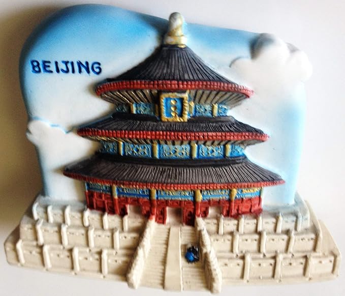 WitnyStore Tiny Temple of Heaven in Beijing China East Asia Tourist Attractions Resin Refrigerator Magnet Traveler Souvenir 3D Fridge Magnets