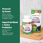 Purely Inspired 7-Day Detox Cleanse - Whole Body Cleanse & Detox Pills for Women & Men, Powered with Senna Leaf, Vitamin C, Apple Cider Vinegar, Digestive Enzymes & Probiotics - 42 Acai Berry Capsules
