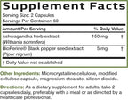 Bronson Ashwagandha Extra Strength Stress & Mood Support with BioPerine - Non GMO Formula, 120 Vegetarian Capsules